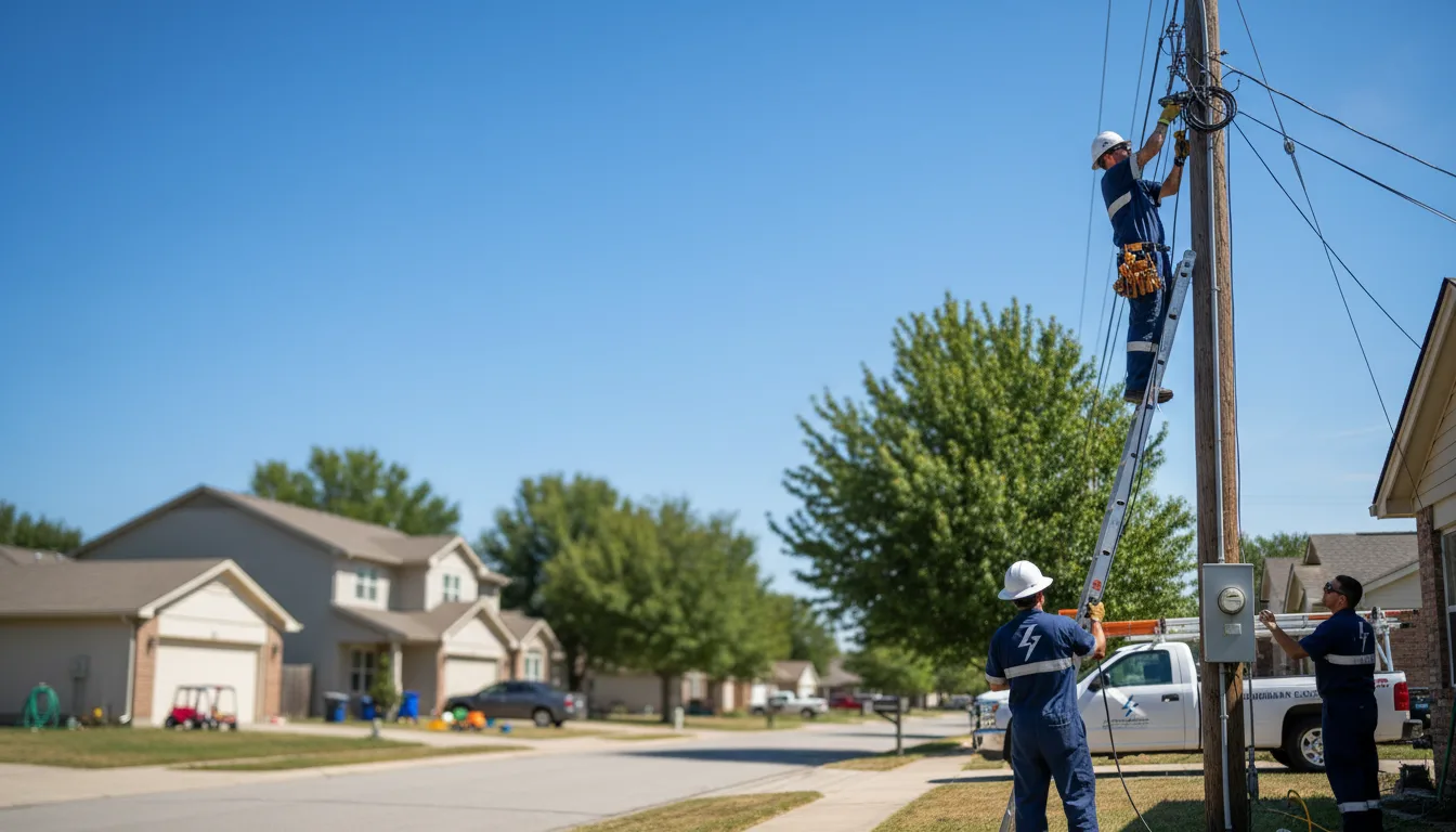 Residential electrician providing installation services in Quitman, TX
